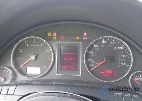 2007 Audi A4 2.0T z USA, uszkodzony, nr VIN WAUAF78E57A237712